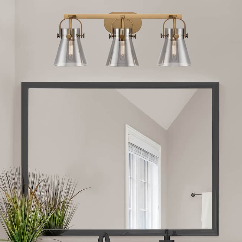 Innovations Lighting 423-3W-10-27 Pilaster II Cone Vanity Pilaster II