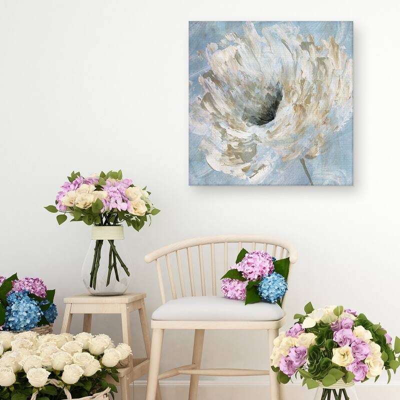 Blue Blanc II by Katrina Craven Canvas Art Print