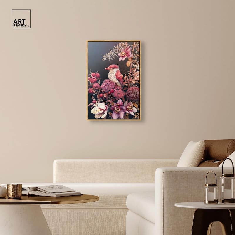 Bird and Bloom Canvas by Art Remedy