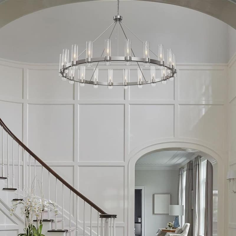 KAYLA 60" 20-Light Black Chandelier - 60in