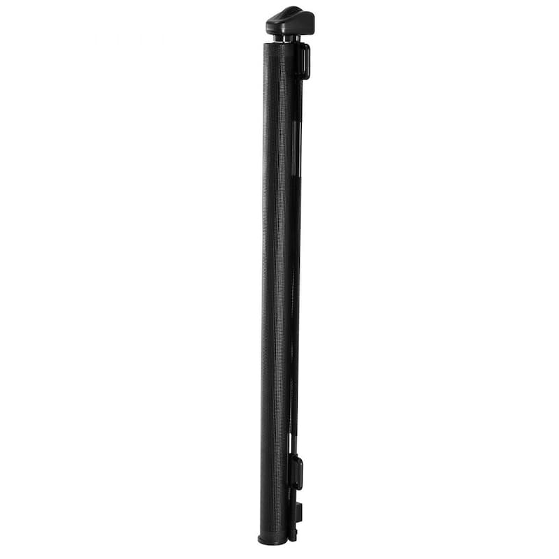 Retractable Baby Gate with Escape-Proof Bottom Hook and Mesh Design for Kids and Pets Safety
