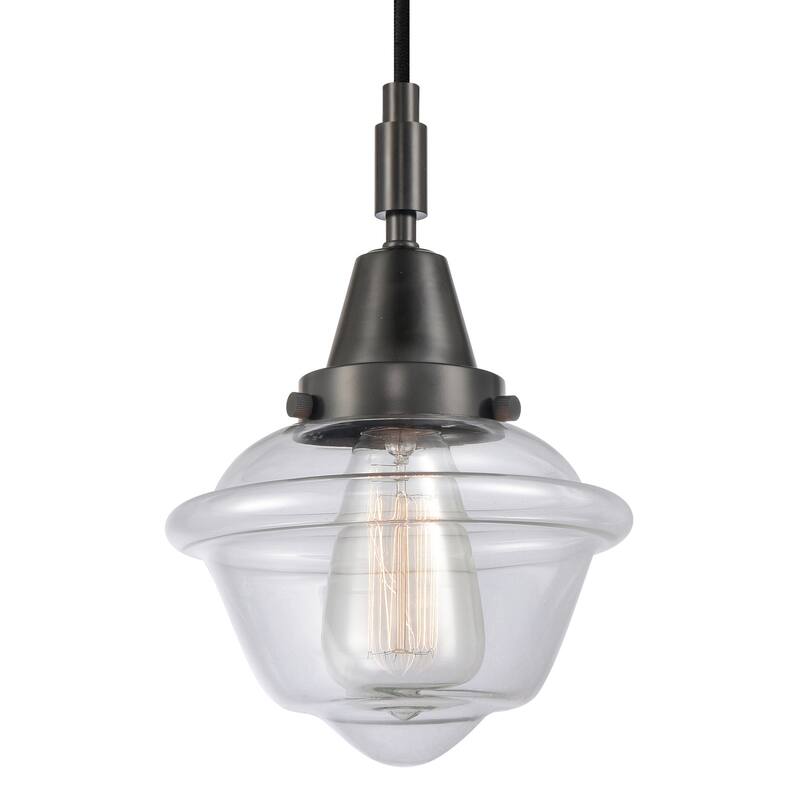 Innovations Lighting 447-1P-G532 Oxford 7" Wide Mini Pendant with - Matte Black