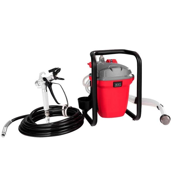 Shop Costway 3000psi 5 8 Hp High Pressure Airless Paint Sprayer Wall Painter Spraying Gun Red As Pic Overstock 24147428