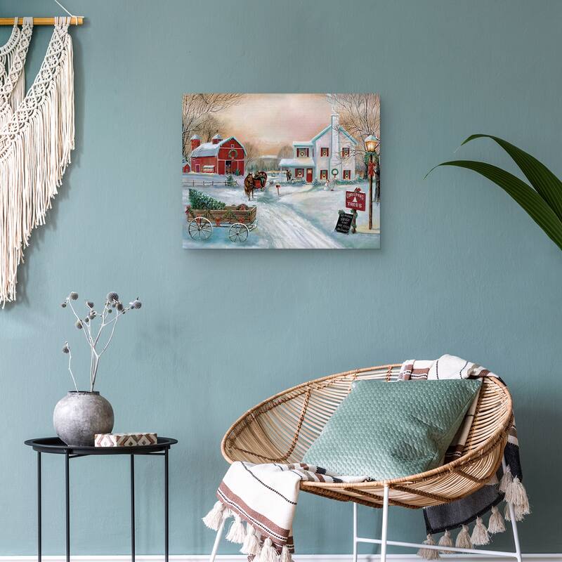 Christmas Tree Farm by Ruane Manning Canvas Art Print