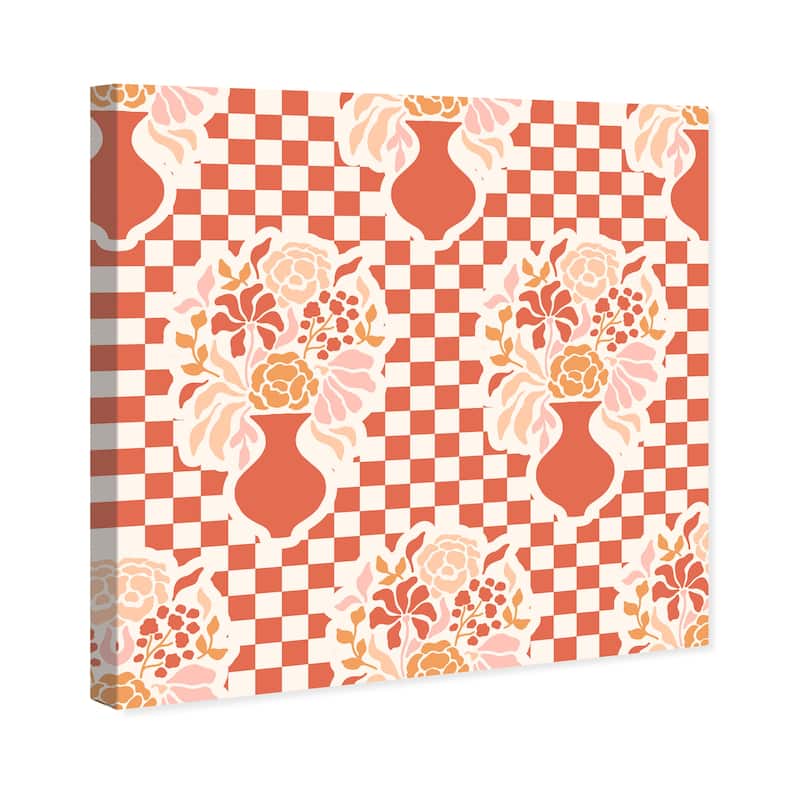 Wynwood Studio Canvas Floral and Botanical Kitchen s Tablecloth II Orange Modern & Contemporary Wall Art Canvas Print
