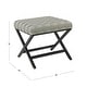 preview thumbnail 45 of 53, Porch & Den Boucher Modern Metal X-base Square Ottoman