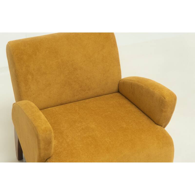 Christopher Knight Home - Velvet Upholstered Accent Lounge Chair with Birch Wood Legs