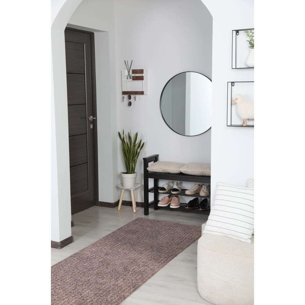 High-Quality Outdoor/Indoor Carpet Runner Rug with Non-Slip PVC Backing 36'' wide