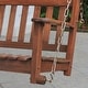 preview thumbnail 15 of 20, Cambridge Casual Alston Traditional Mahogany Wood Porch Swing