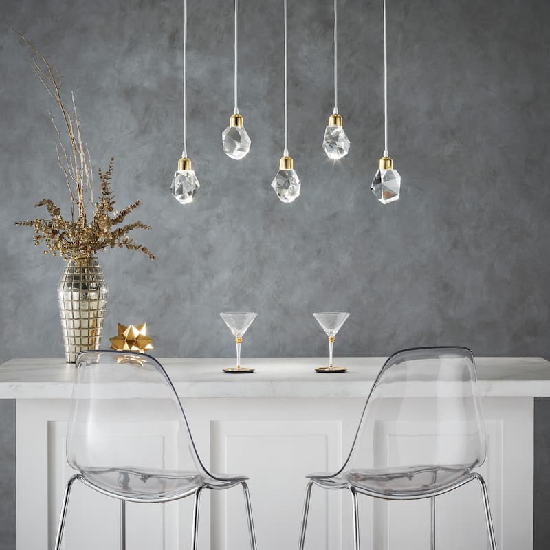 Galway Crystal Rock LED Pendant / Chandelier by iNSPIRE Q Bold