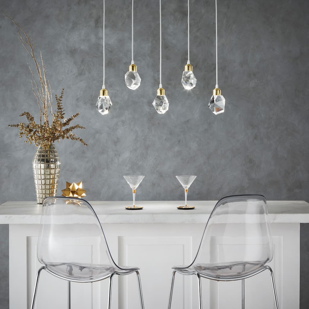 Galway Crystal Rock LED Pendant / Chandelier by iNSPIRE Q Bold