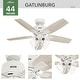 preview thumbnail 8 of 19, Hunter Gatlinburg Ceiling Fan w/ LED Light Kit, Handheld Remote - Transitional- EASY INSTALLATION