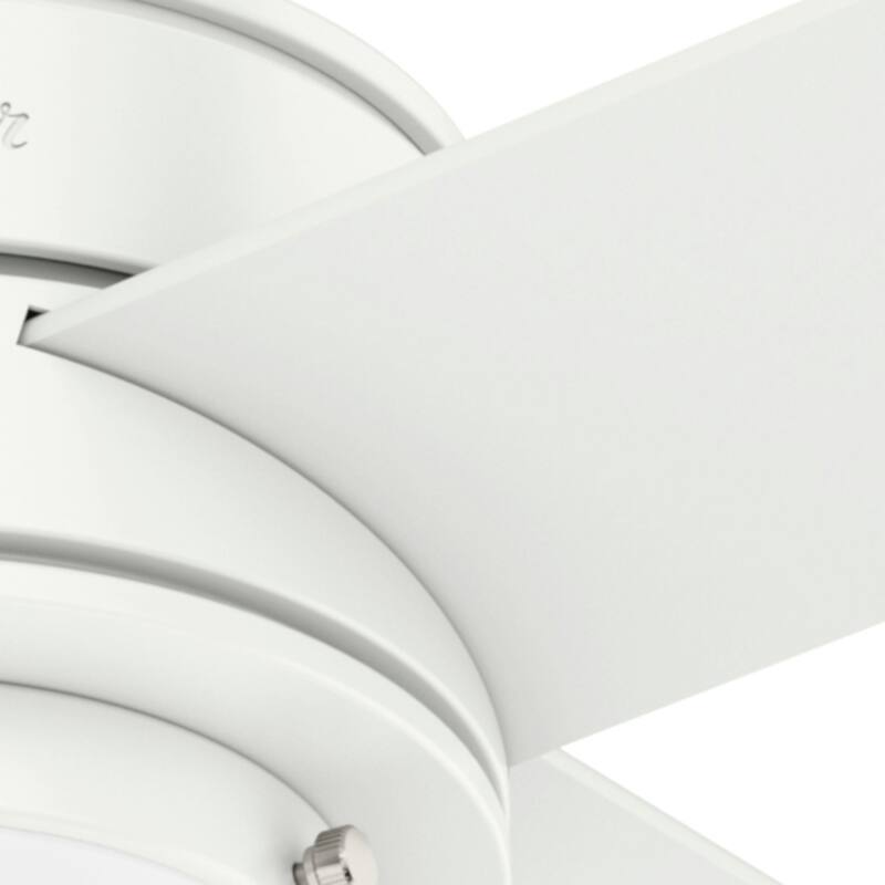Hunter 44" Hepburn Ceiling Fan with LED Light Kit and Wall Control, Vintage, Transitional, Contemporary