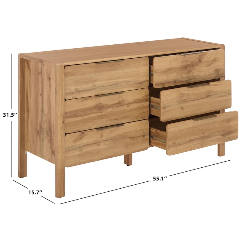 SAFAVIEH Home Angeria 6-Drawer Dresser