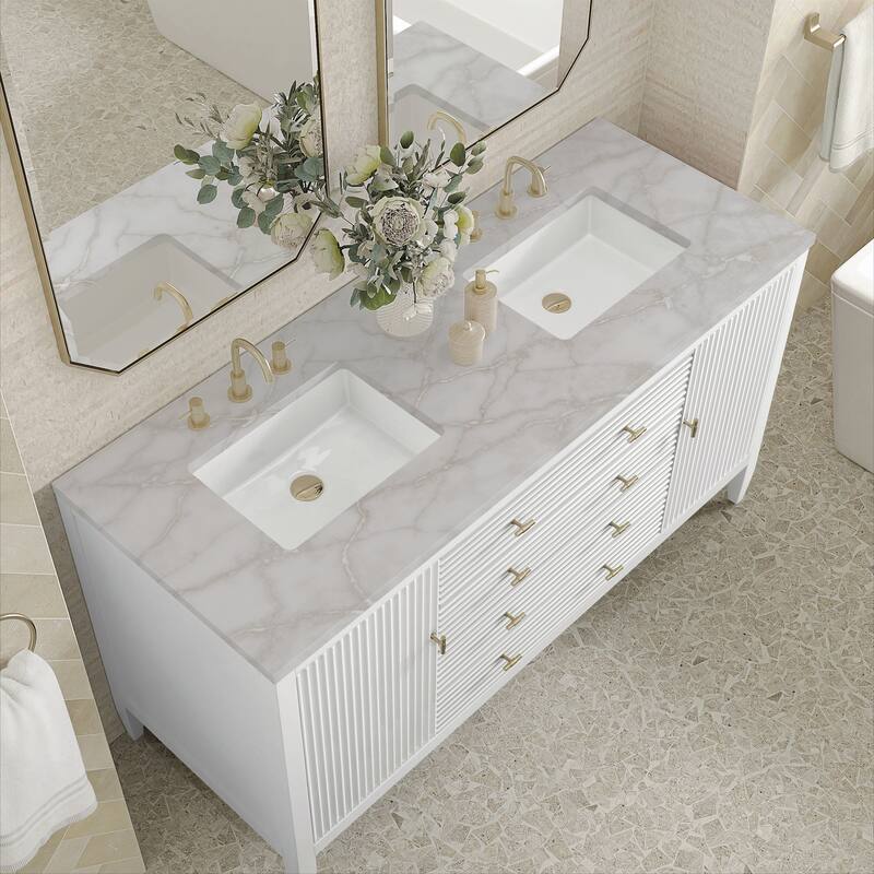 James Martin Vanities 485-V60D-FVSL Myrrin 60" Free Standing Double