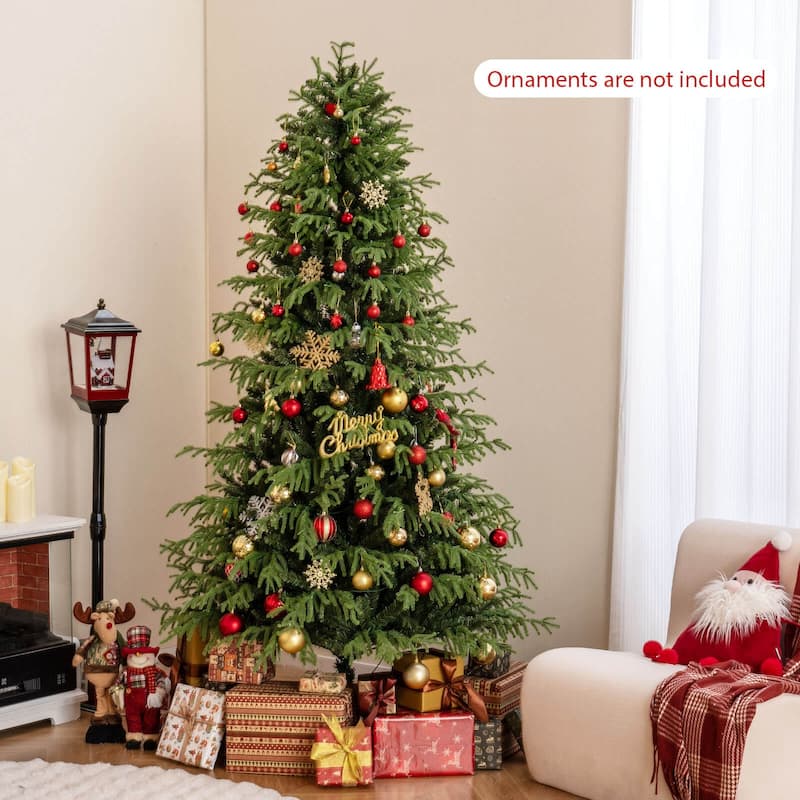 Costway 6/7/8 FT Artificial Christmas Tree with 270 LED Lights, 746 - See Details