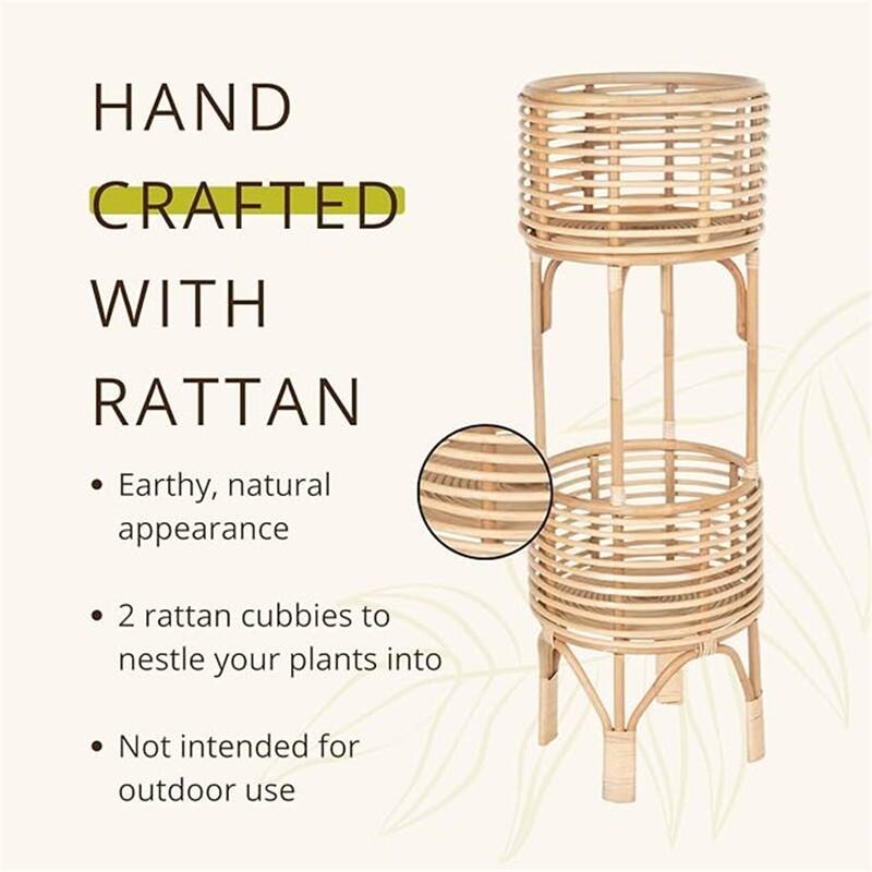 Rattan Indoor Plant Stand
