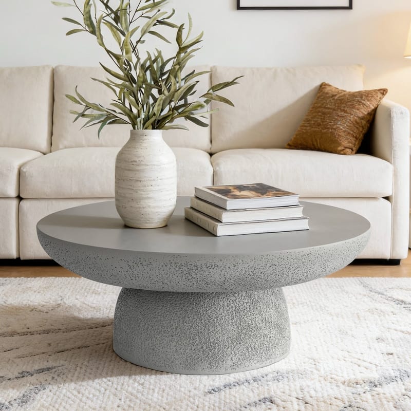 Round Coffee Table - Grey
