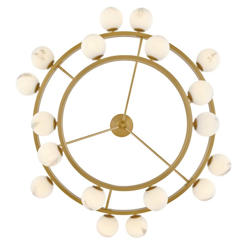 Fredrick Ramond FR41905 Selene 18 Light 48" Wide Ring Chandelier