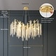 preview thumbnail 6 of 24, Modern Tree Branch Chandelier Gold,Crystal Chandelier for Dining Room