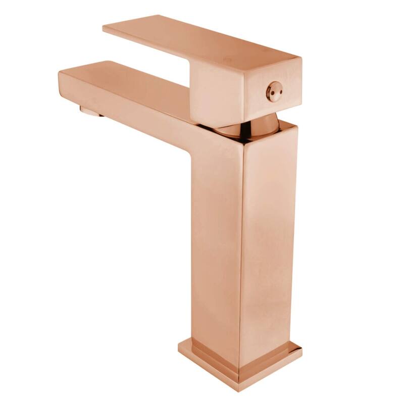 Fine Fixtures Modern Single Hole Bathroom Sink Faucet with Pop-up Drain and Strainer Basket