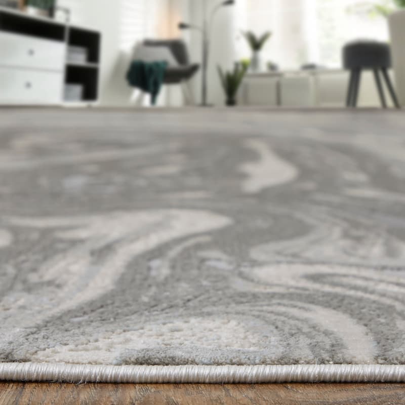 Grand Bazaar Alexander Machine Made Watercolor Modern Area Rug