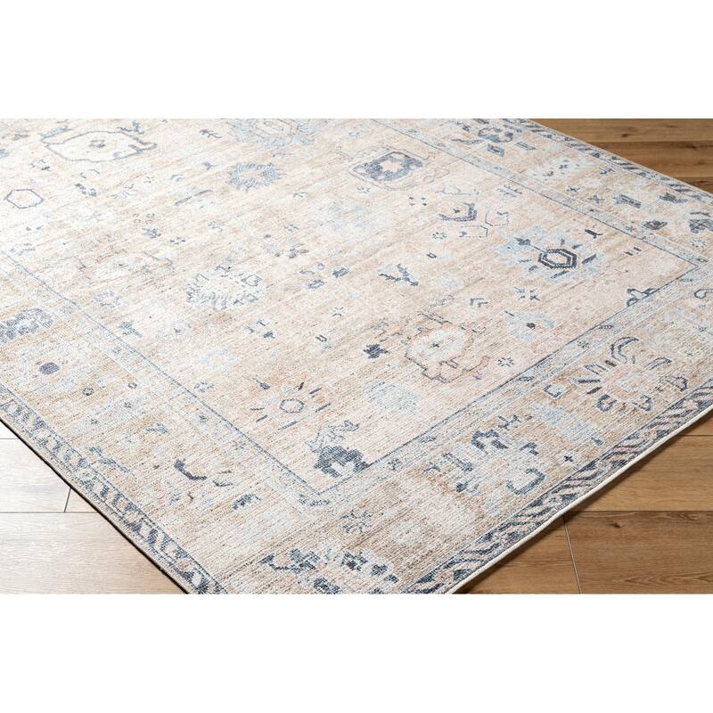 Livabliss Traditional Marlon Border Area Rug