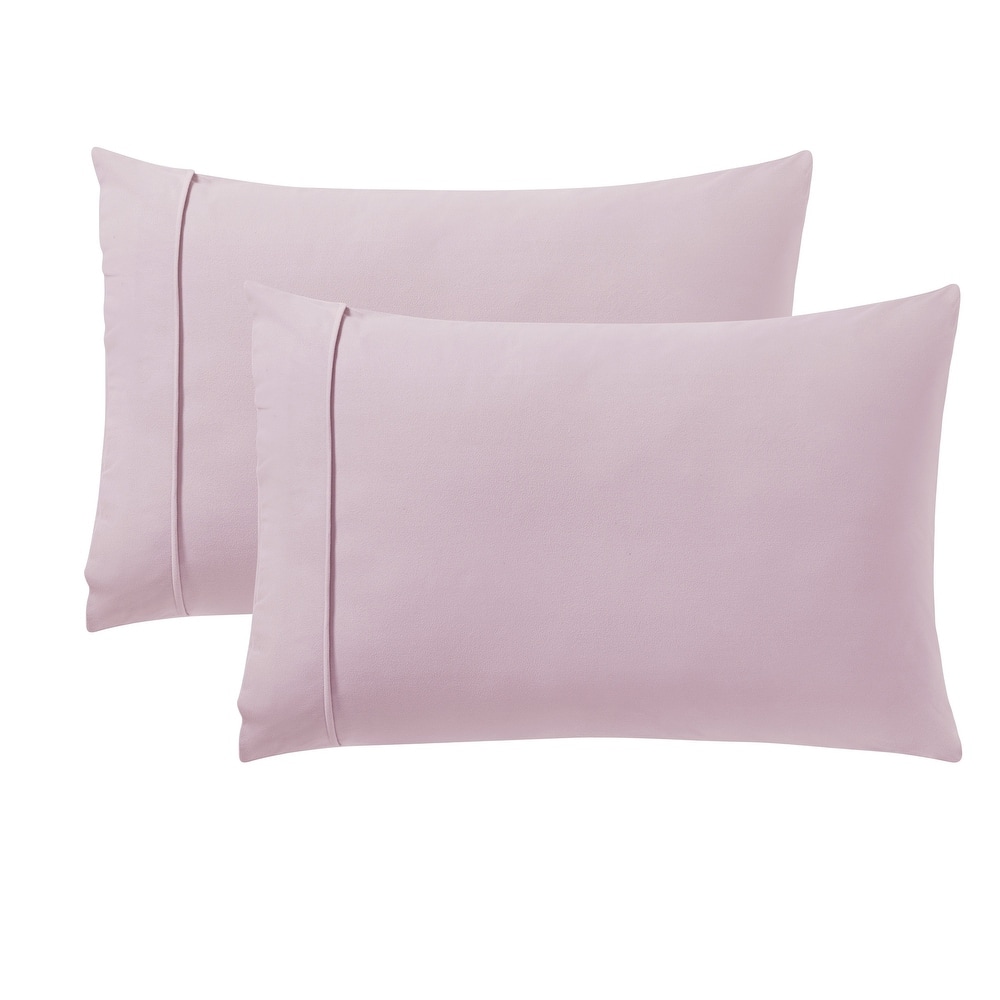 Sweet Home Collection Ultra Soft Solid Flannel Pillowcases (2-Pack)