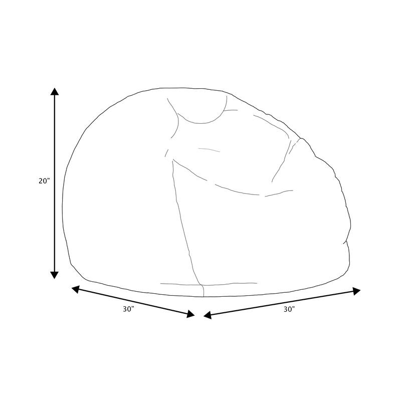 Sorra Home Indoor Soft Corduroy Bean Bag Chair