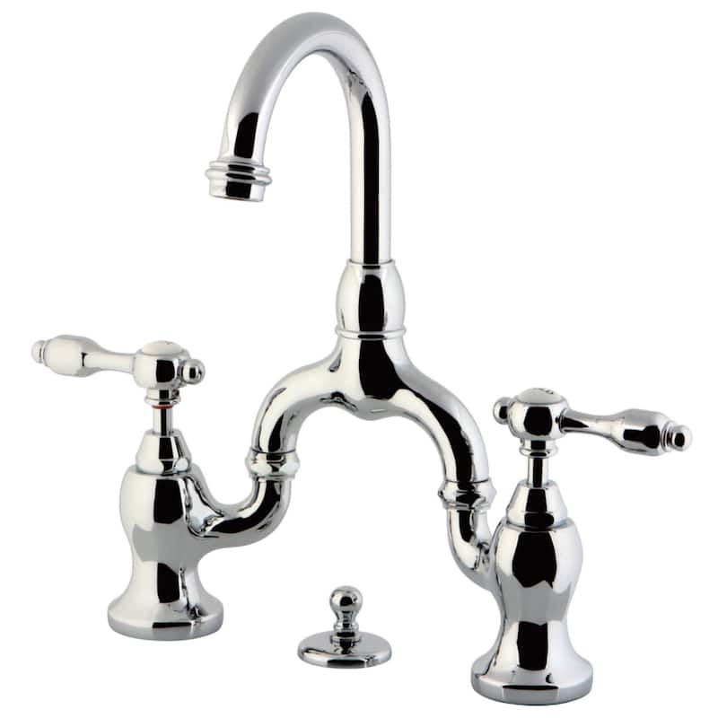 Kingston Brass Tudor Mini-Widespread Bathroom Faucet - Includes Metal