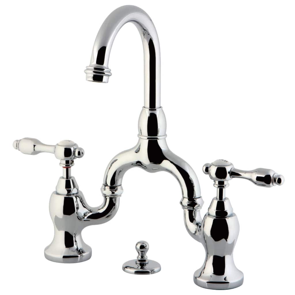 Kingston Brass Tudor Mini-Widespread Bathroom Faucet - Includes Metal