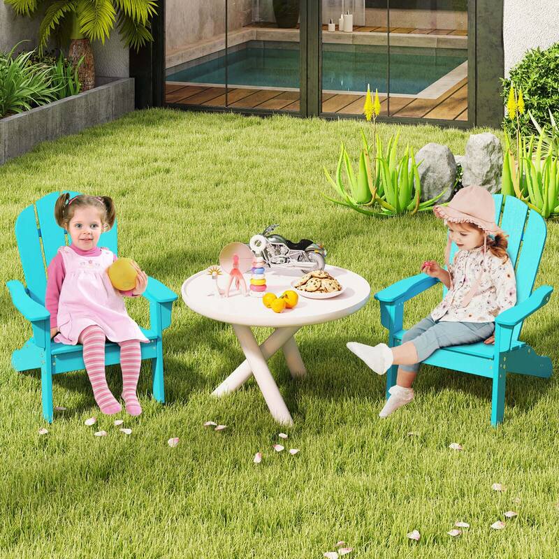 Costway Kids Adirondack Chair with High Backrest Armrests Fire Pit - See Details