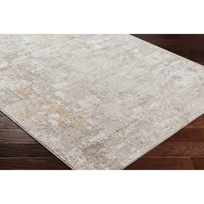 Livabliss Roswell Distressed Modern Abstract Area Rug