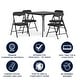 preview thumbnail 27 of 36, Kids 5-Piece Classroom Folding Table and Chairs Set