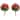 21.6" Artificial Topiary Flower with Ground Spike Set of 2,Artificial Topiary Ball Trees with Silk Flowers