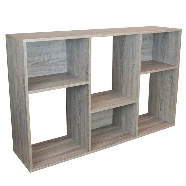 Slide Logic 4 Tier Asymmetric Bookcase Console Overstock 32278274