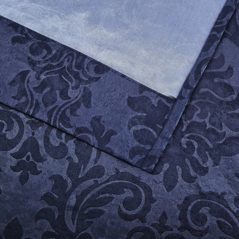 Gracewood Hollow Plakalo Embossed Thermal-weaved Blackout Grommet Drapery Curtains