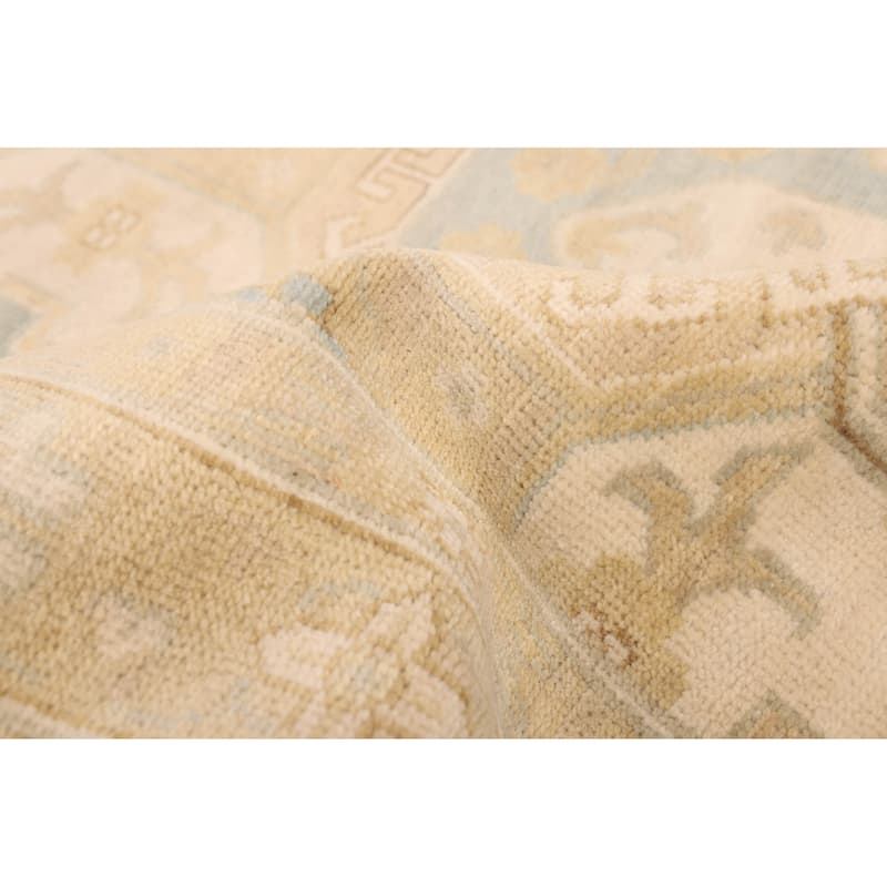 ECARPETGALLERY Hand-knotted Jules Serapi Light Khaki Wool Rug - 8'11 x 11'11