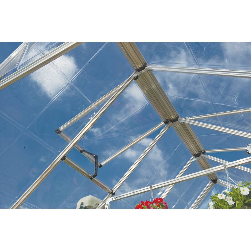 Canopia Snap & Grow Greenhouse 8 ft. x 8 ft. Silver/Clear DIY Kit - 8ft. x 8ft