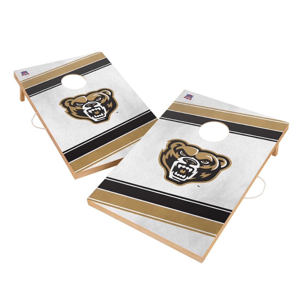 Oakland University Golden Grizzlies Regulation 2x4 Cornhole Set