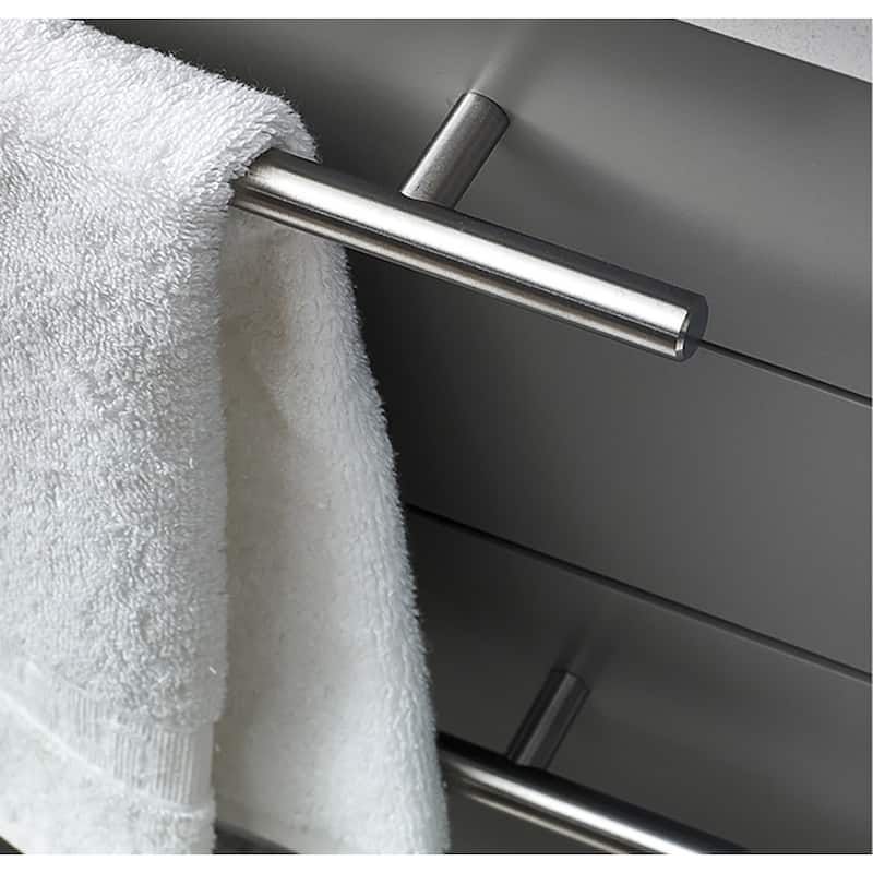 Fresca Lucera 60" Wall Mounted Double Basin Vanity Set with Cabinet,