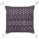 preview thumbnail 1 of 1, Artistic Weavers Almohado Soft Boho Throw Pillow with Tassels 18"H x 18"W - Cover Only - Dark Grey