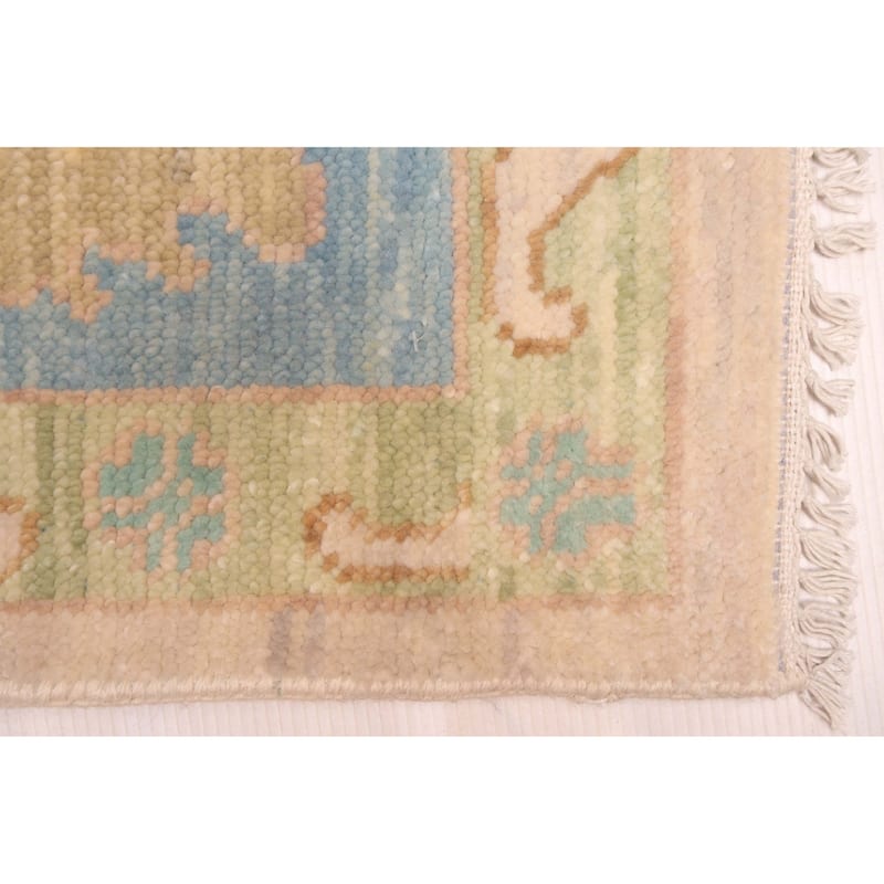 ECARPETGALLERY Hand-knotted Modern Oushak Beige Wool Rug - 10'2 x 14'1