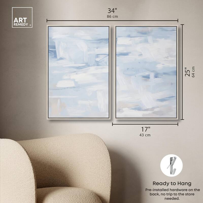 Frozen in Time II Canvas Set of 2 by Art Remedy