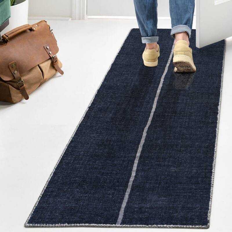 JONATHAN Y Korsa Medallion Textured Weave Machine Washable Area Rug