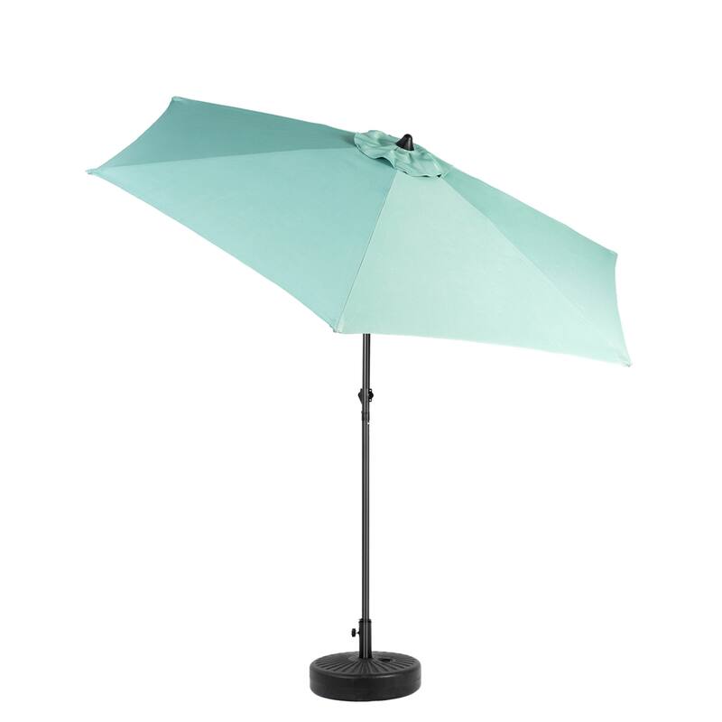 104" Patio Umbrella with Push Button Tilt,6 Ribs and Crank (No Base)