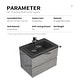 preview thumbnail 54 of 75, GDFStudio - Carter Floating Bathroom Vanity with Quartz Sand Countertop & Soft-Close Drawers