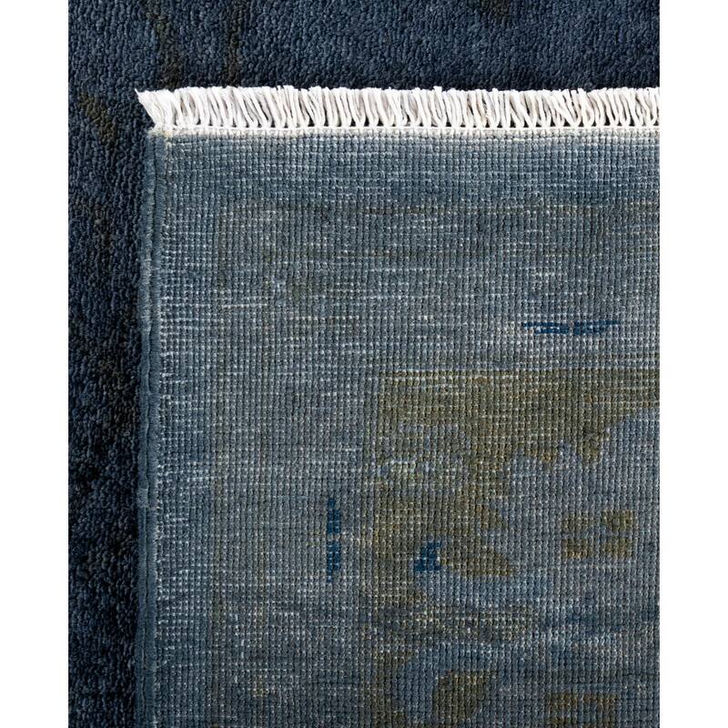Overdyed One-of-a-Kind Hand-Knotted Area Rug - Gray - 8' 2" x 10' 2"