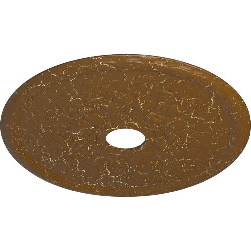 22 5/8"OD x 3 5/8"ID x 5/8"P Grape Ceiling Medallion