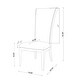preview thumbnail 3 of 14, Somette Contemporary Tall Roll Back Side Chair, Set of 2 - N/A